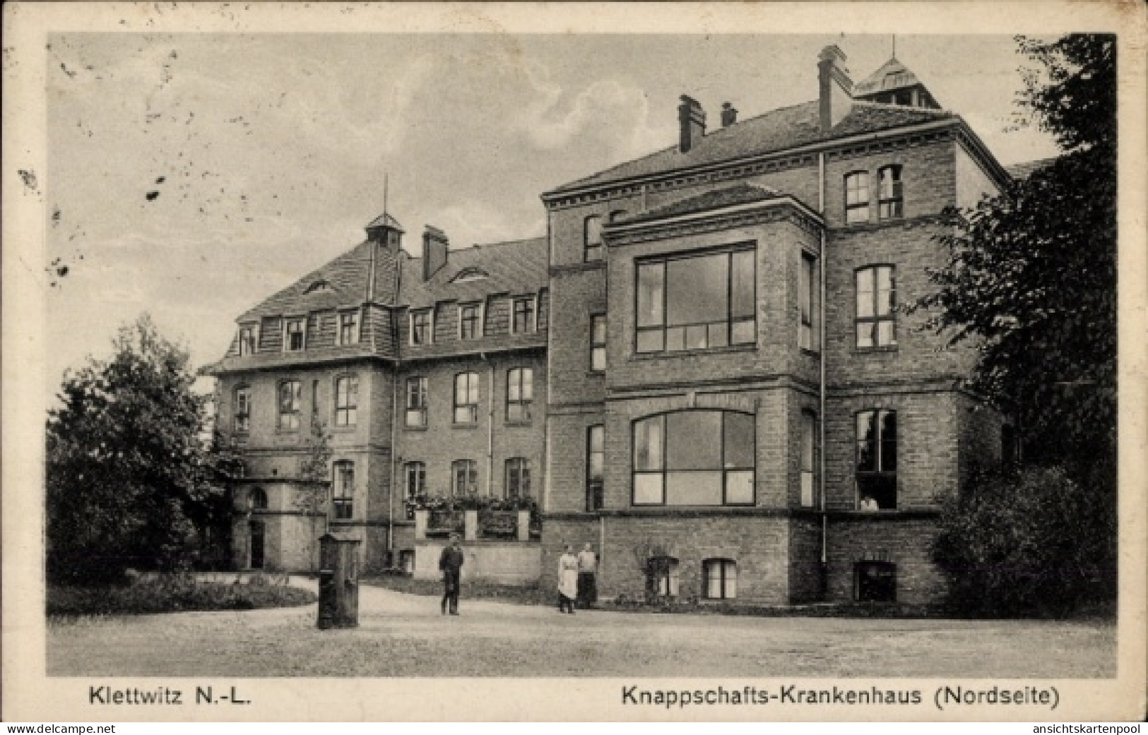 CPA Klettwitz Schipkau in der Niederlausitz, Knappschafts-Krankenhaus, Nordseite