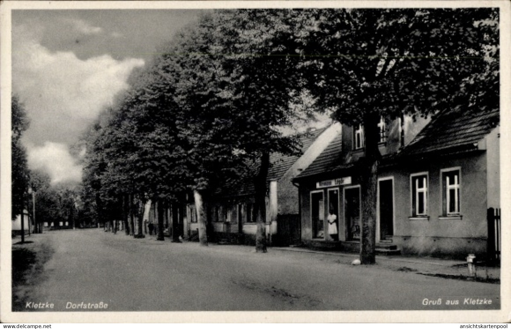 CPA Kletzke Plattenburg in der Prignitz, Dorfstraße