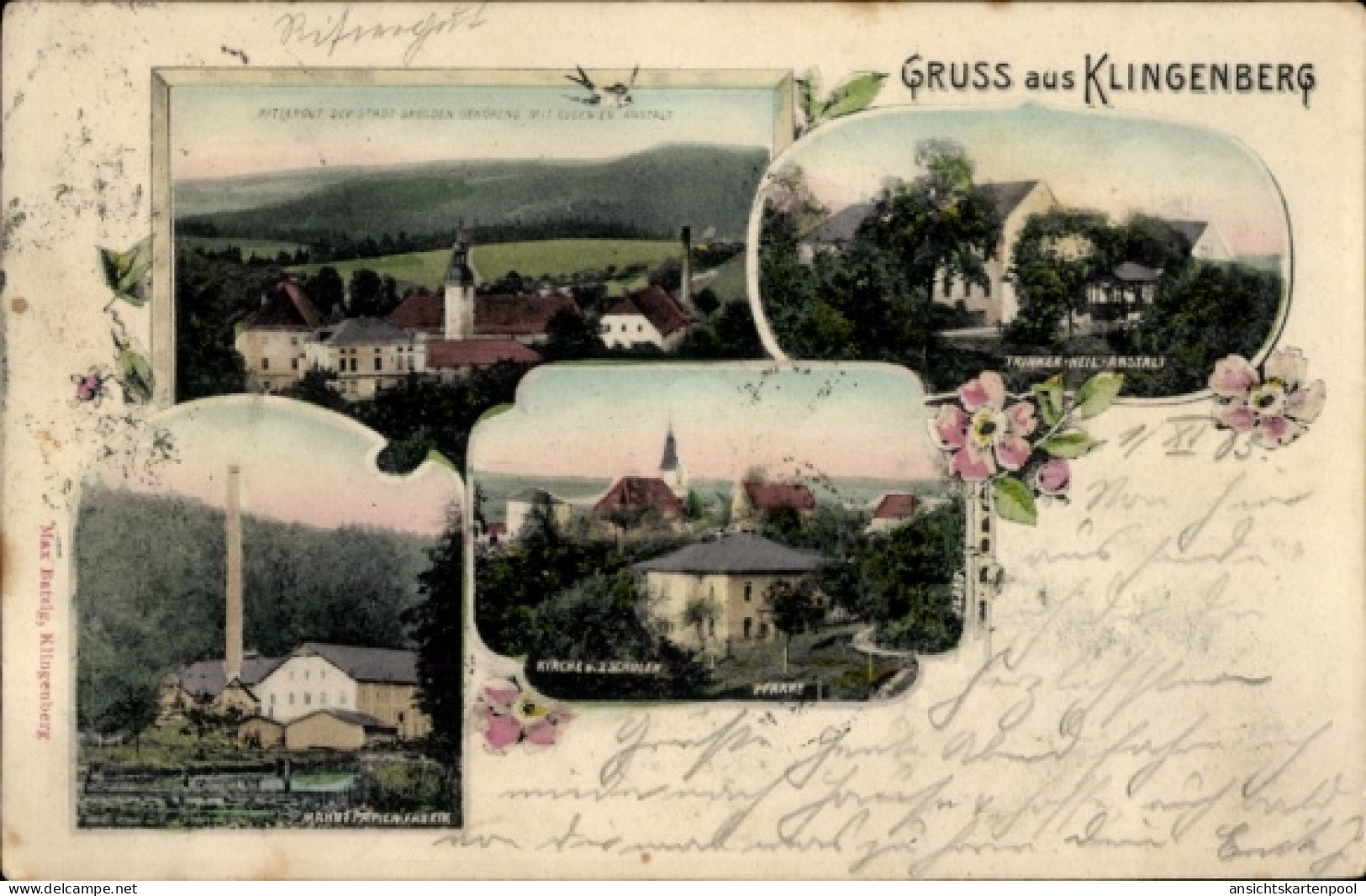 CPA Klingenberg im Erzgebirge Sachsen, Ortsansichten