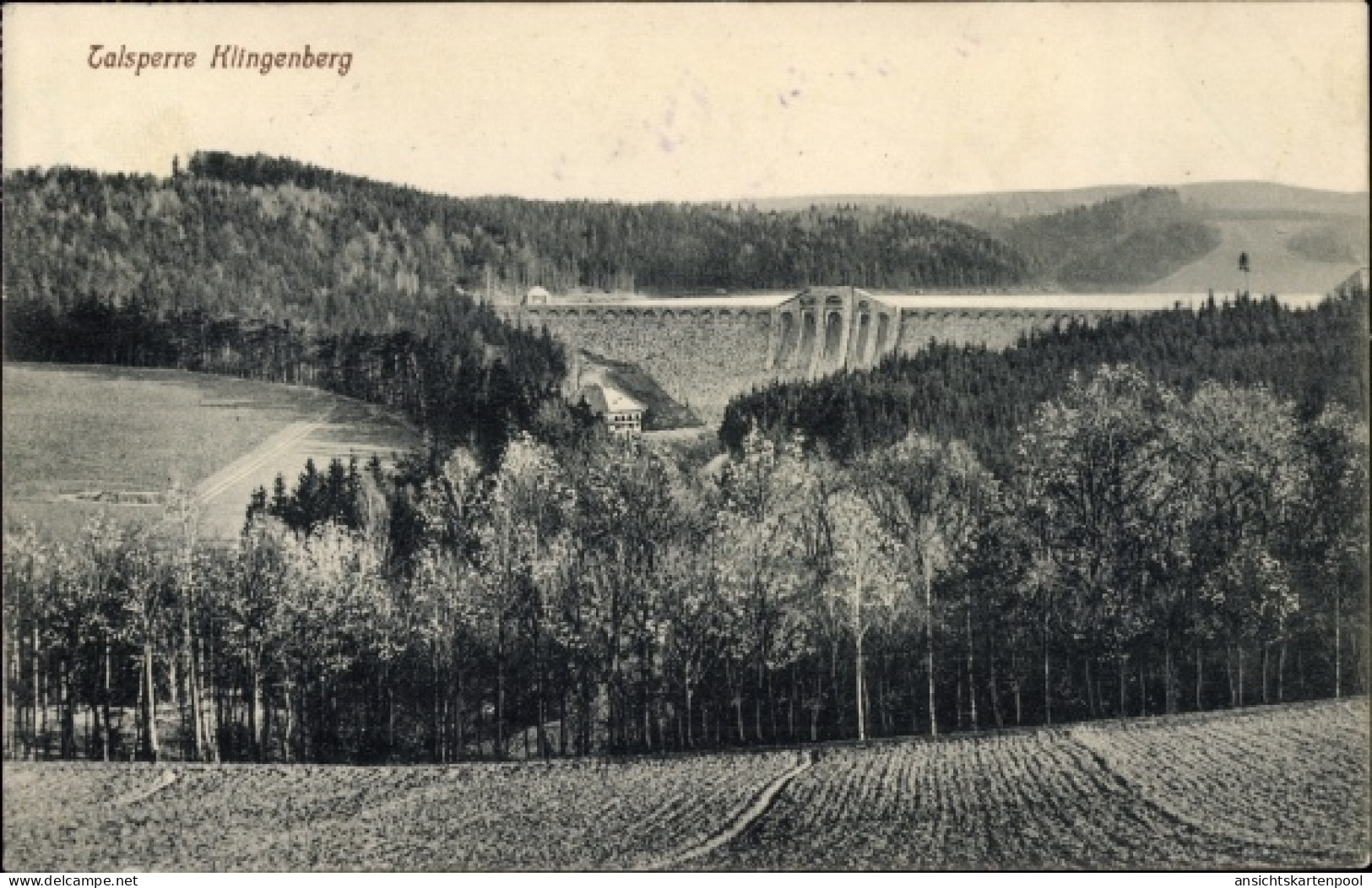 CPA Klingenberg im Erzgebirge Sachsen, Talsperre Klingenberg
