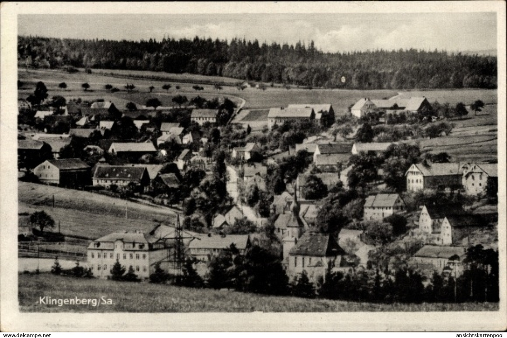 CPA Klingenberg in Sachsen, Totalansicht