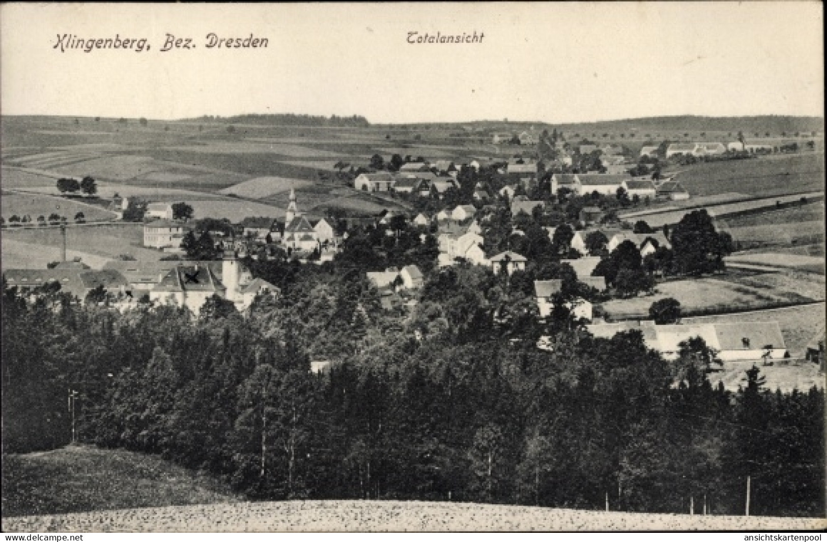 CPA Klingenberg in Sachsen, Totalansicht