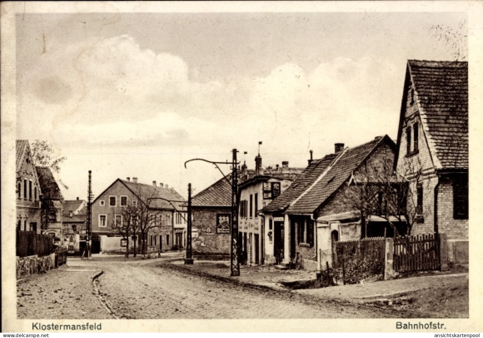 CPA Klostermansfeld in Saxe Anhalt, Bahnhofstraße