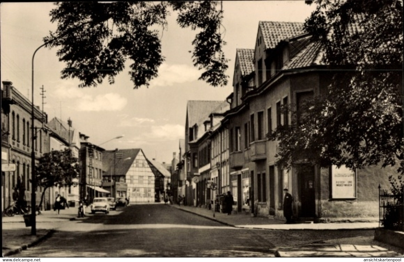 CPA Klötze in der Altmark, Bahnhofstraße, Fachwerkhaus