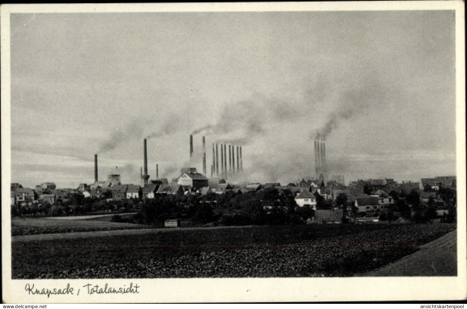 CPA Knapsack Hürth Nordrhein Westfalen, Braunkohlenwerk, Gesamtansicht