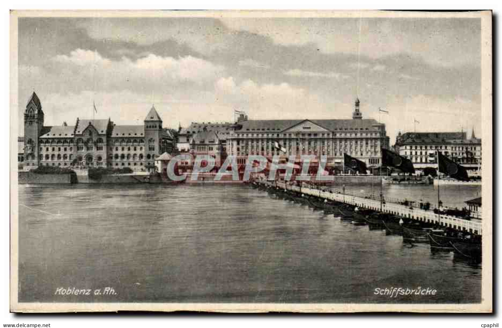 CPA Koblenz Schiffsbrucke
