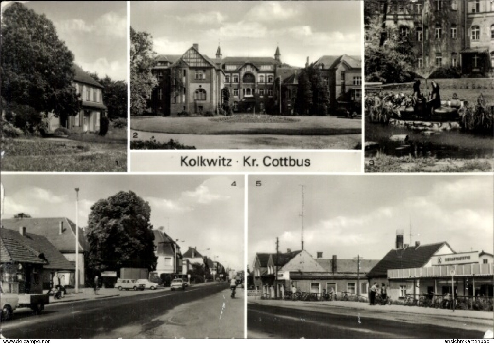 CPA Kolkwitz im Spreewald Niederlausitz, Kr. Cottbus, Ärztehaus, Krankenhaus, Berliner Straße