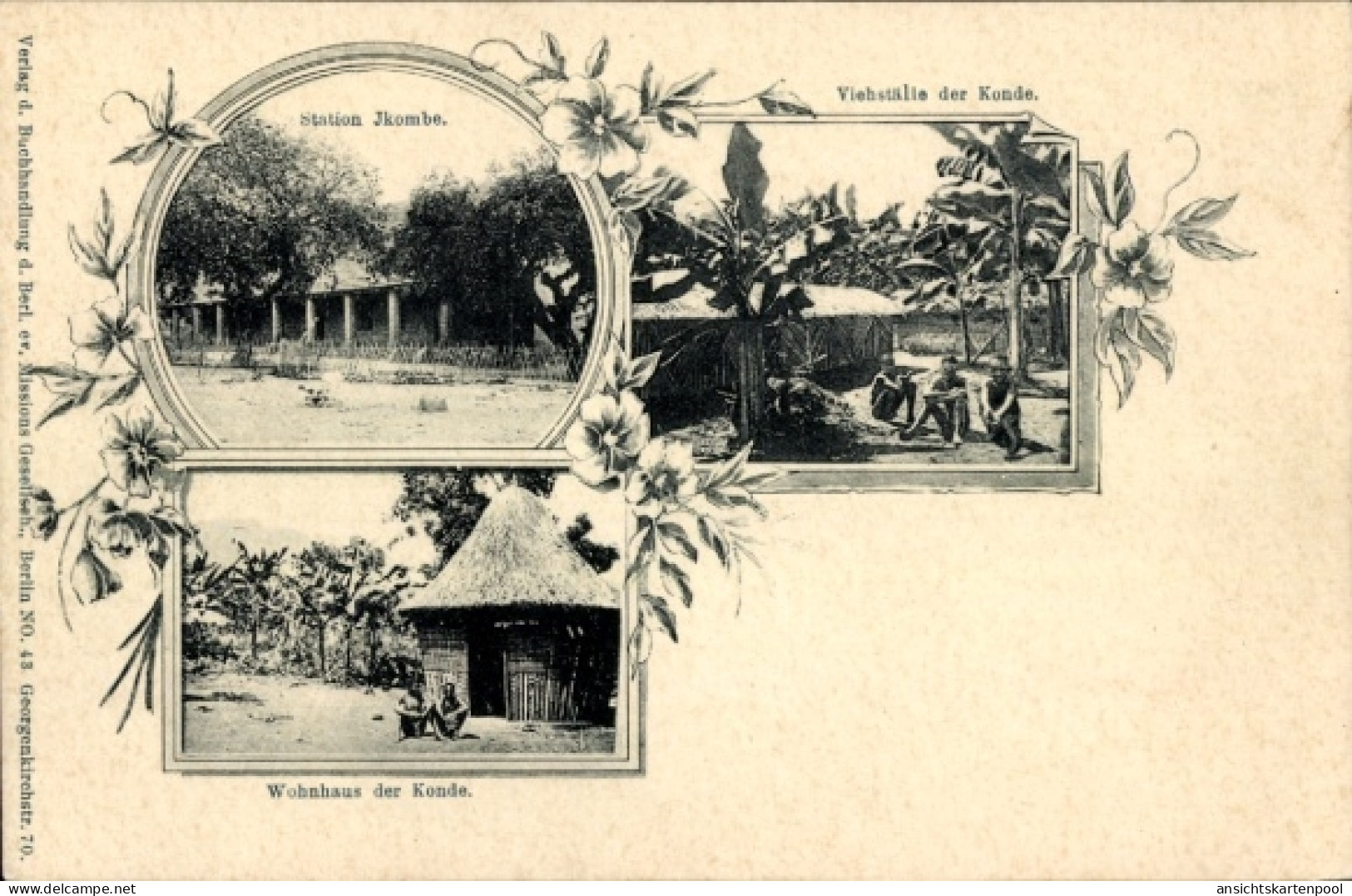 CPA Konde Tansania, Wohnhaus, Viehställe