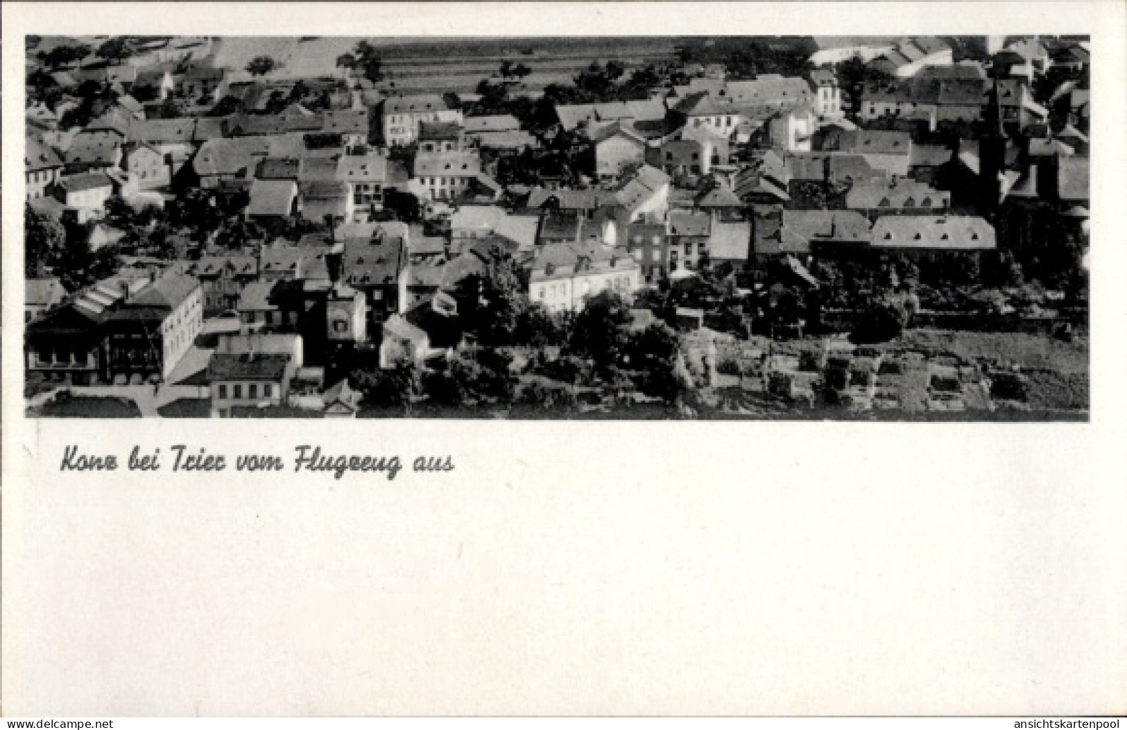 CPA Konz an der Mosel, Luftaufnahme