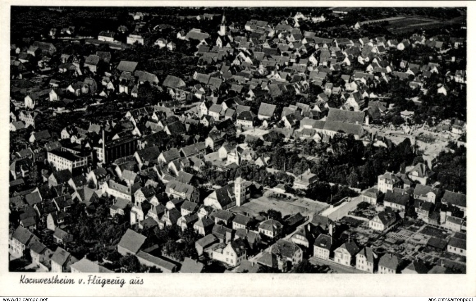 CPA Kornwestheim in Württemberg, Fliegeraufnahme