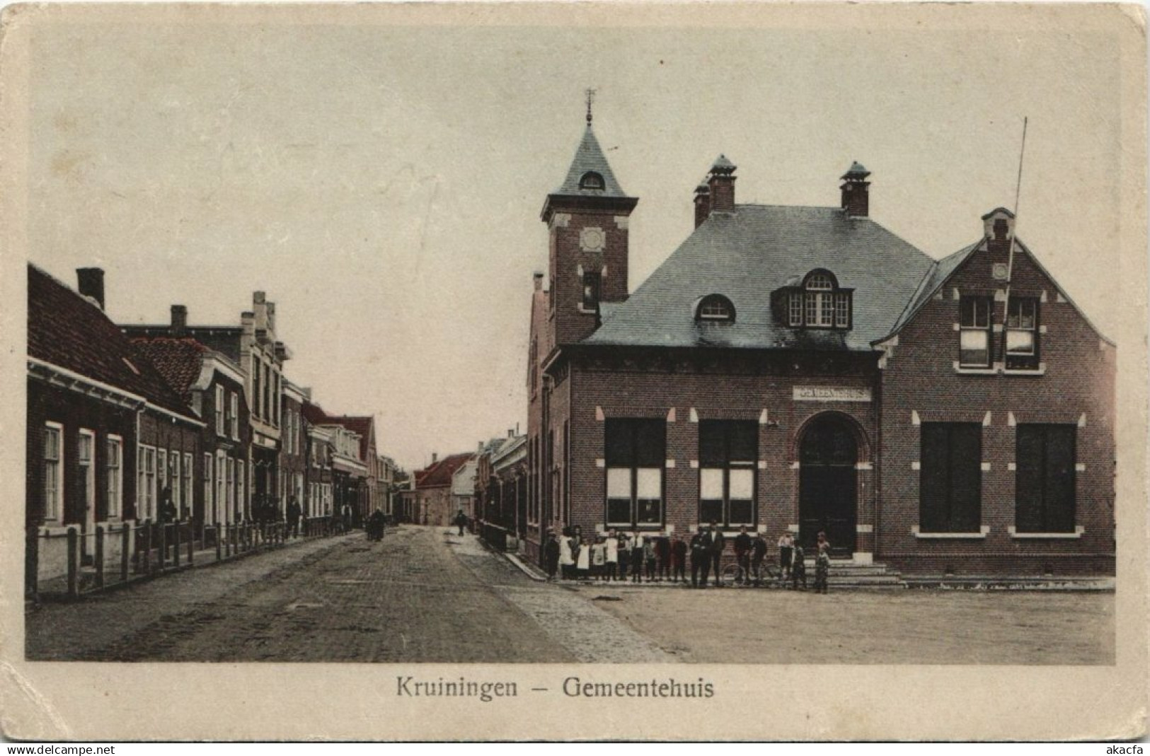 CPA Kruiningen Gemeentehuis NETHERLANDS (728870)