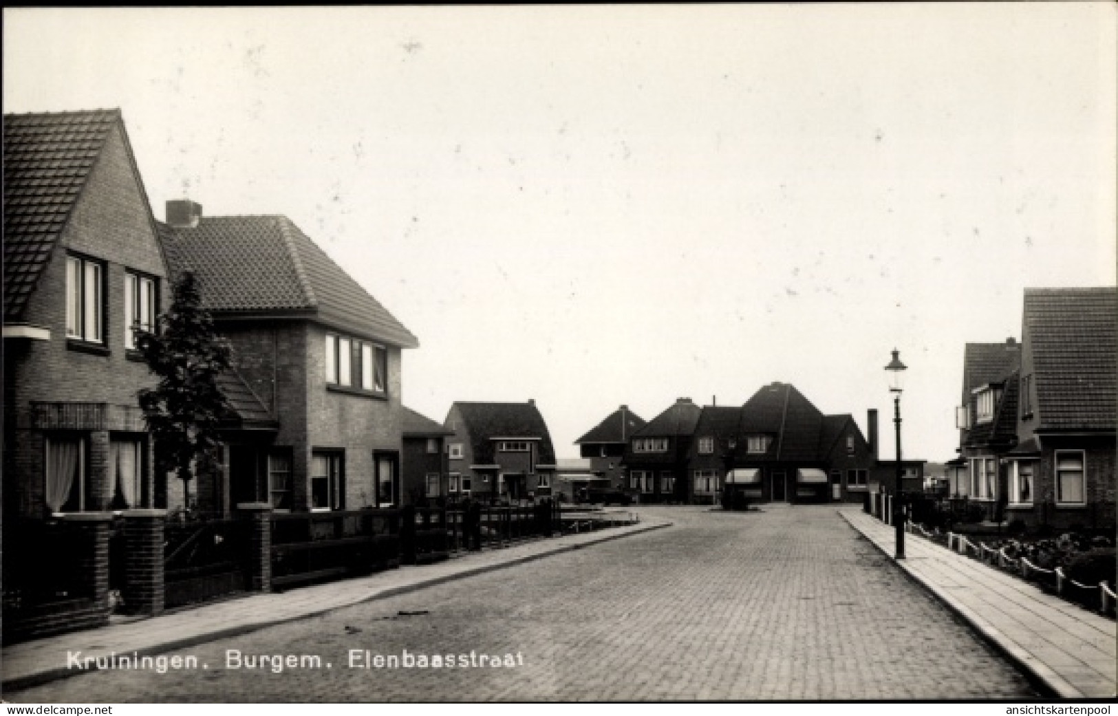 CPA Kruiningen Zeeland, Burgem. Elenbaasstraat