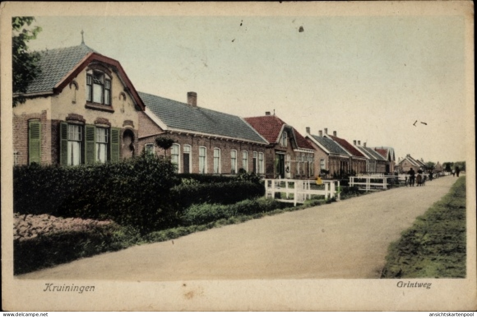 CPA Kruiningen Zeeland Niederlande, Grintweg