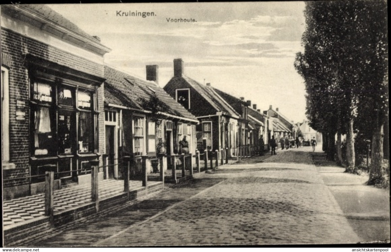 CPA Kruiningen Zeeland, Voorhoute, Straßenpartie