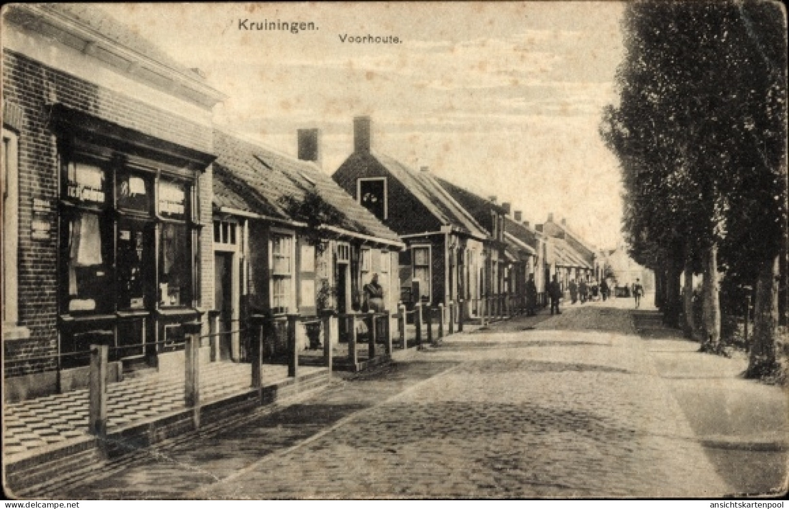 CPA Kruiningen Zeeland, Voorhoute, Straßenpartie