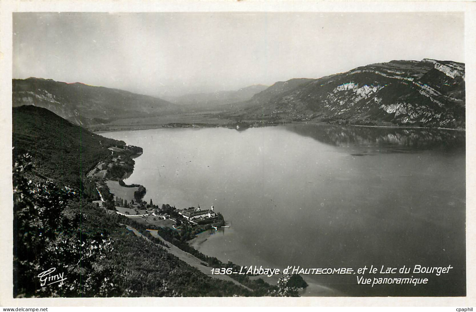 CPA L'Abbaye d'HAUTECOMBE et le Lac du Bourget