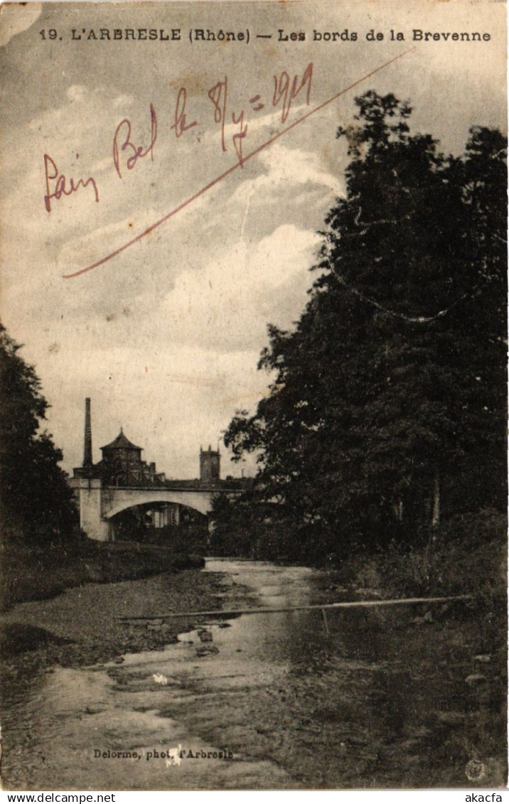 CPA L'ARBRESLE - Les bords de la BREVENNE (450509)