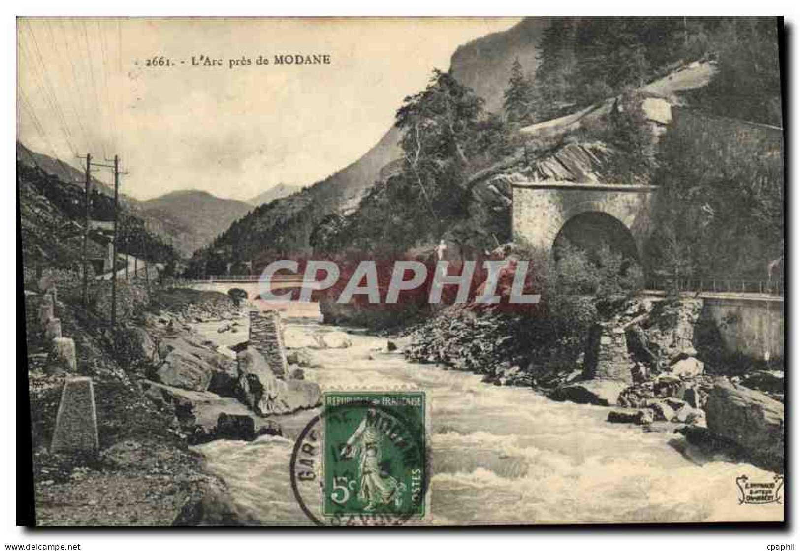 CPA L'Arc pres de Modane