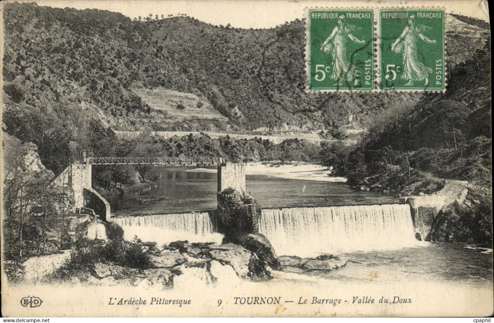CPA L'Ardeche Pittoresque Tournon le Barrage Vallee du Doux