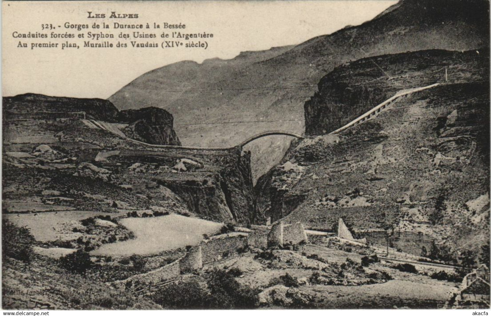 CPA L'ARGENTIERE-la-BESSEE Conduites Forcees et Syphon des Usines (1199902)