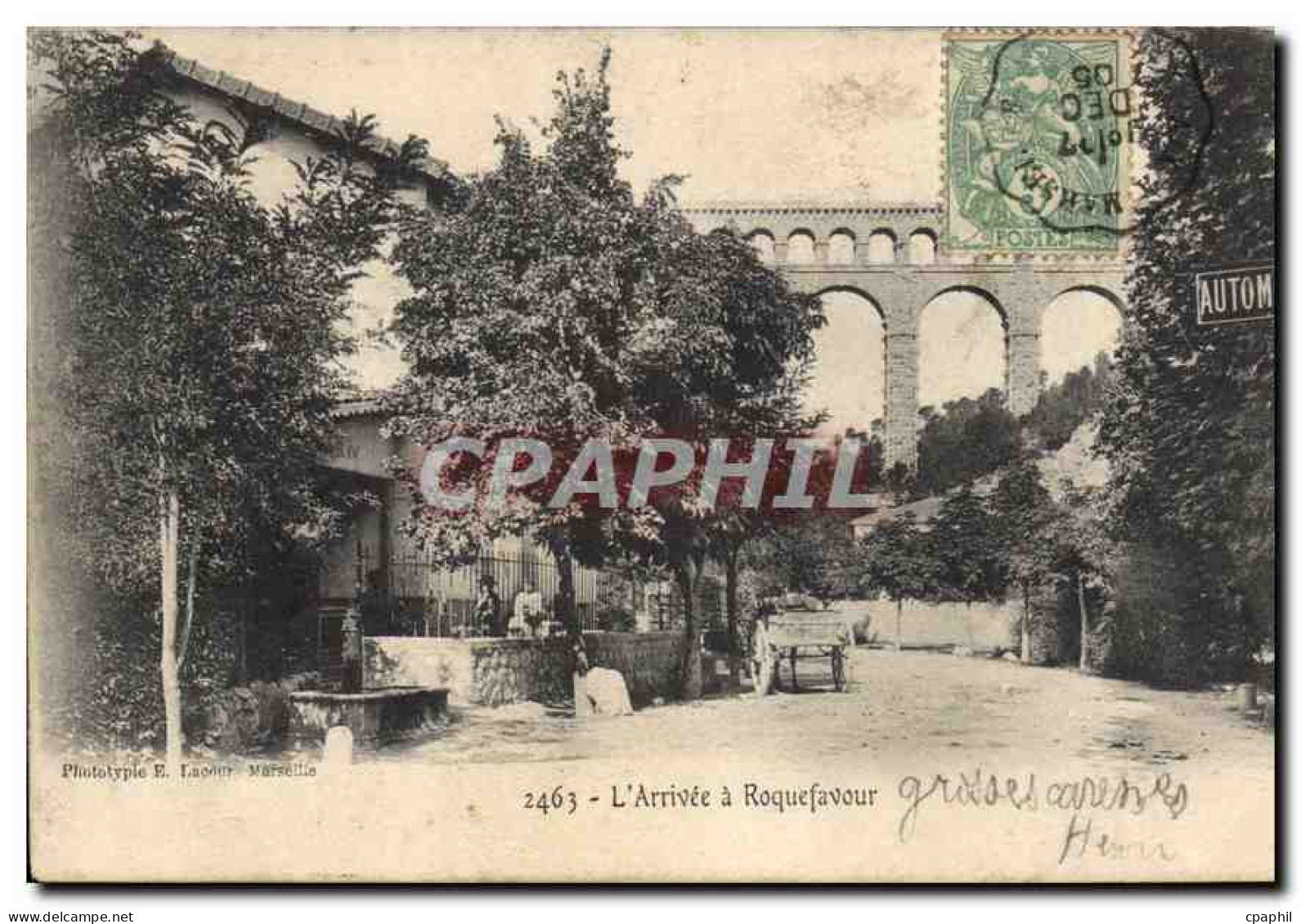 CPA L'Arrivee a Roquefavour