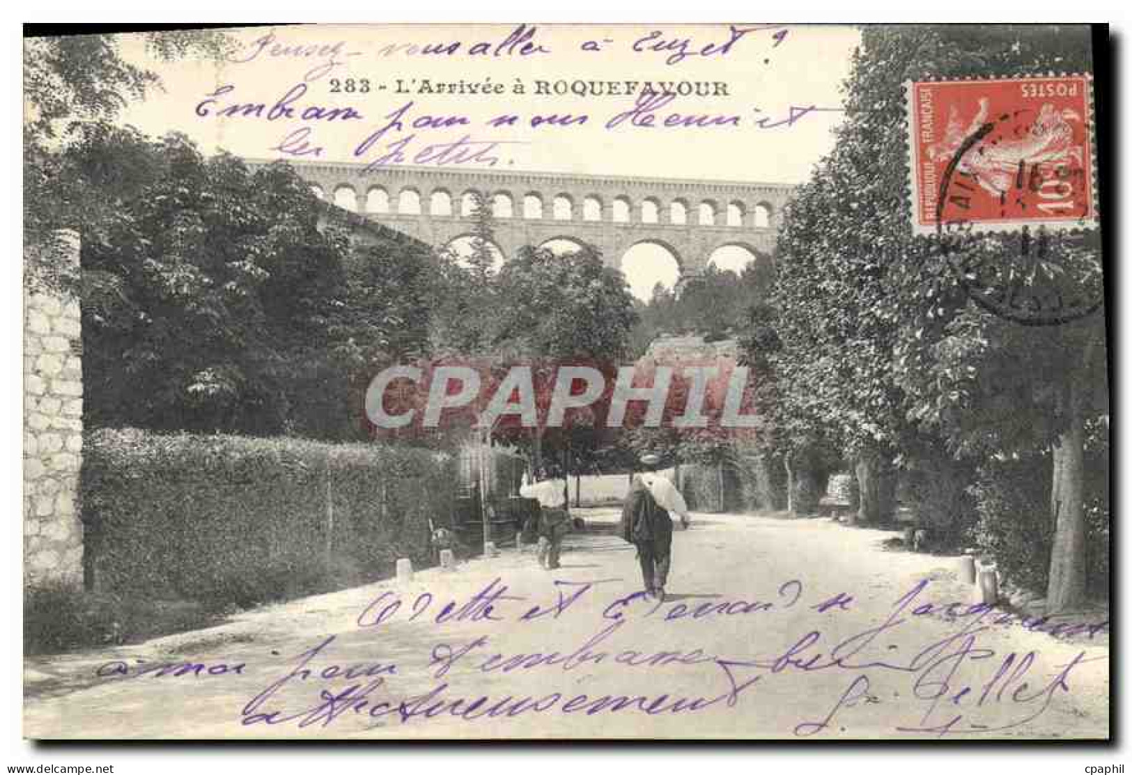 CPA L'Arrivee a Roquefavour