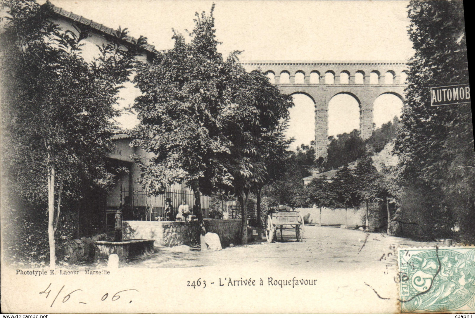 CPA L'Arrivee a Roquefavour