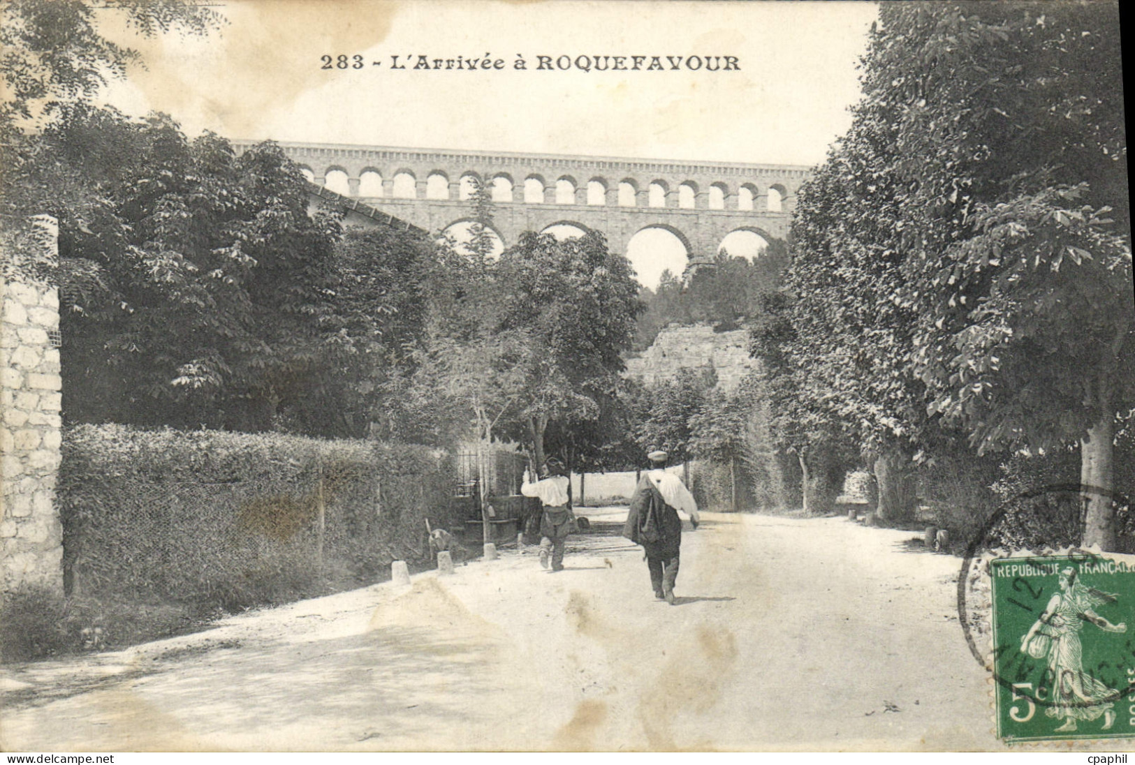 CPA L'Arrivee a Roquefavour