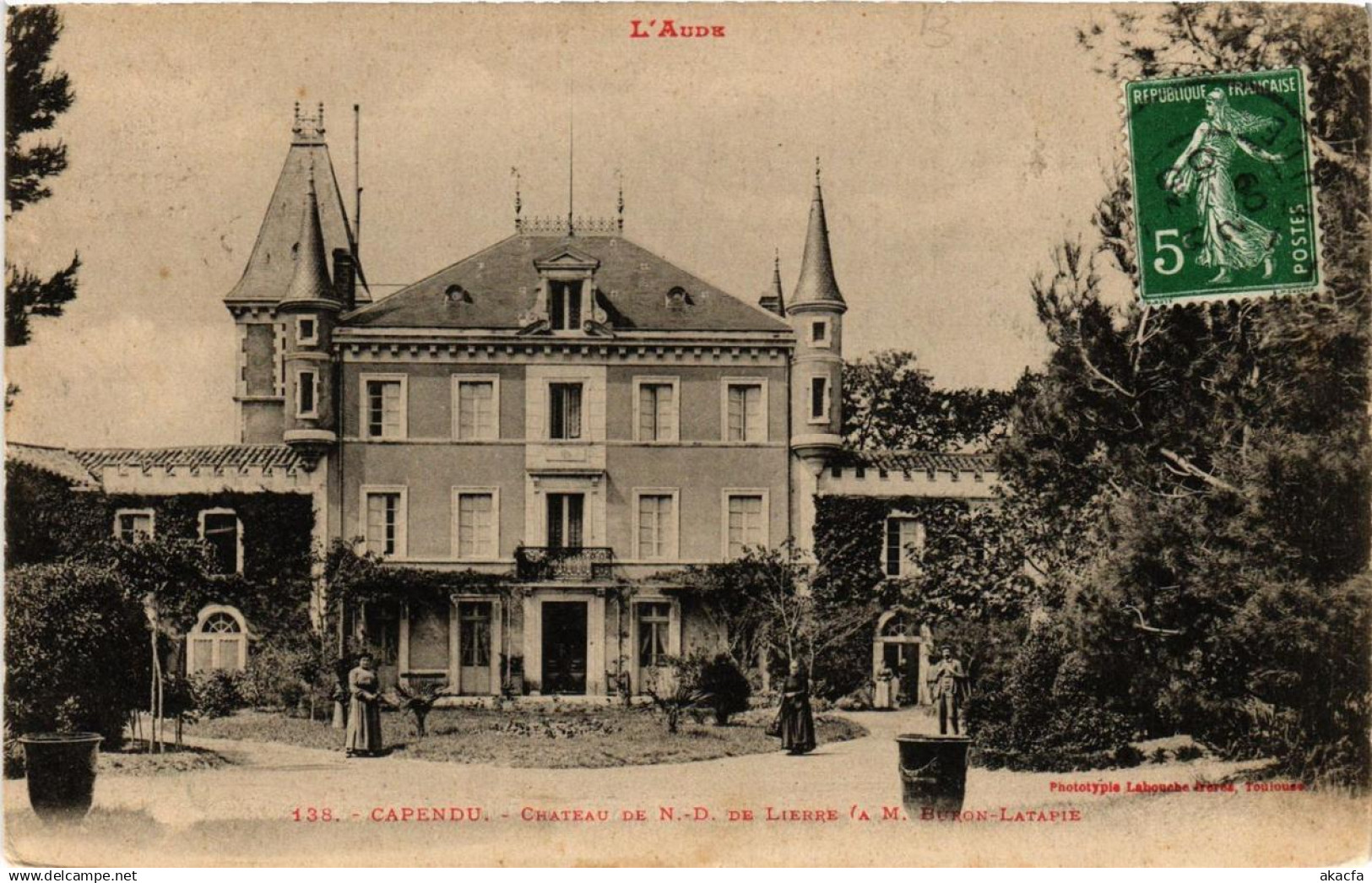 CPA l'AUDE CAPENDU Chateau de N-D. de Lierre (618175)