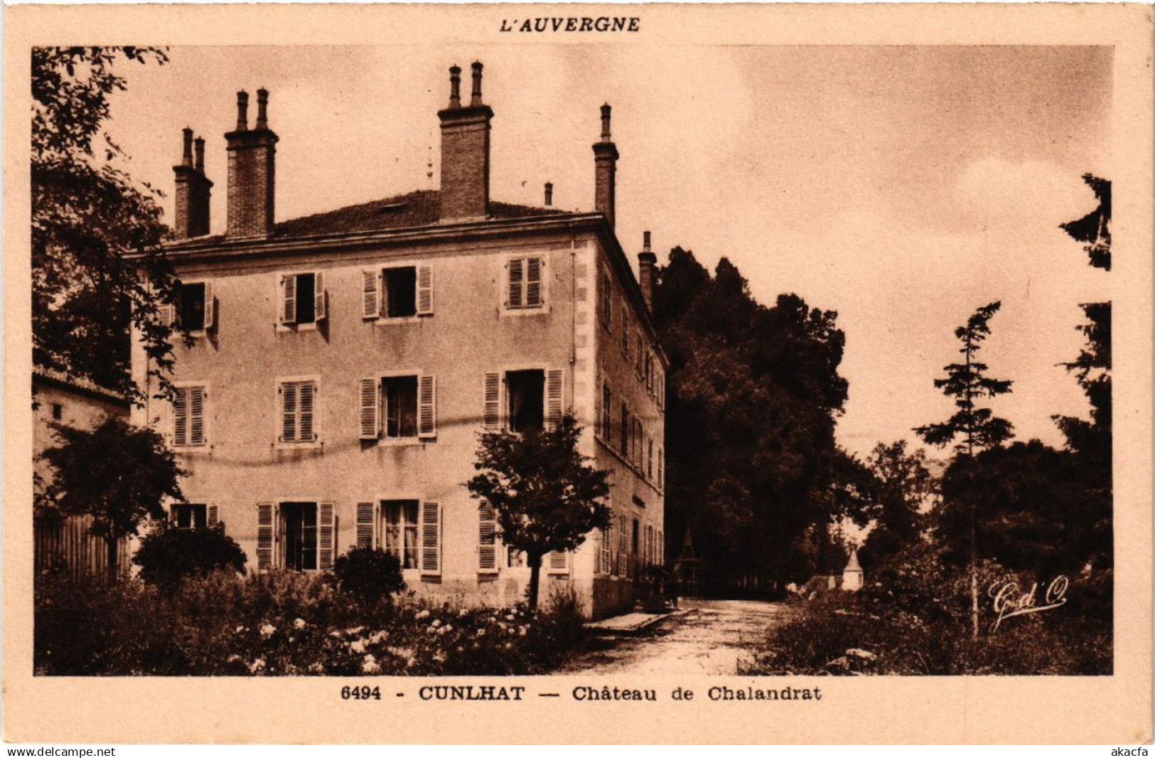 CPA L'Auvergne CUNLHAT Chateau de CHALANDRAT (409310)