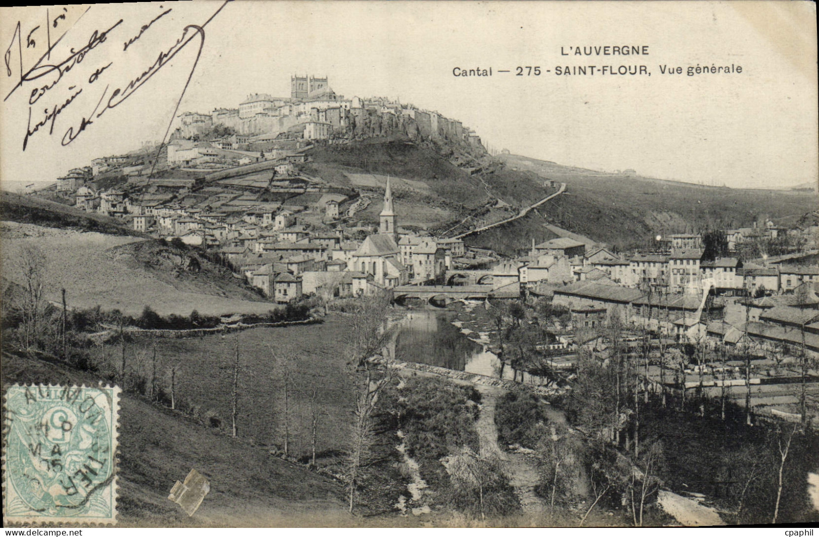 CPA L'Auvergne Saint Flour Vue Generale