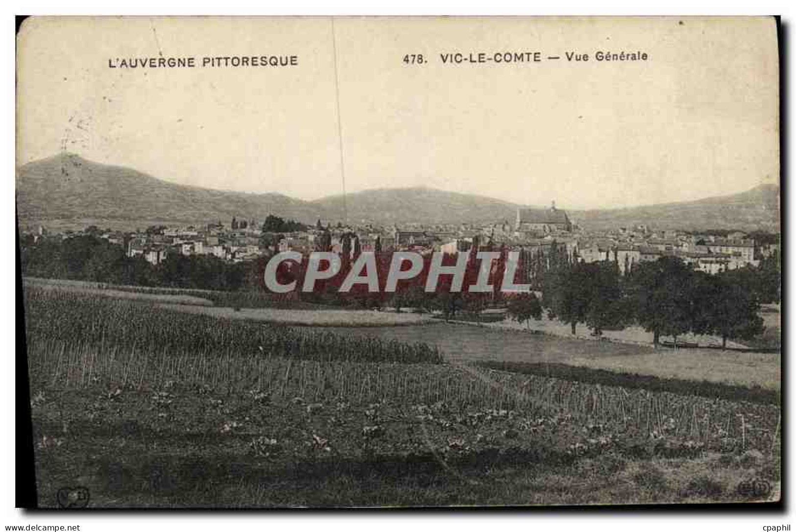 CPA L Auvergne Vic Le Comte