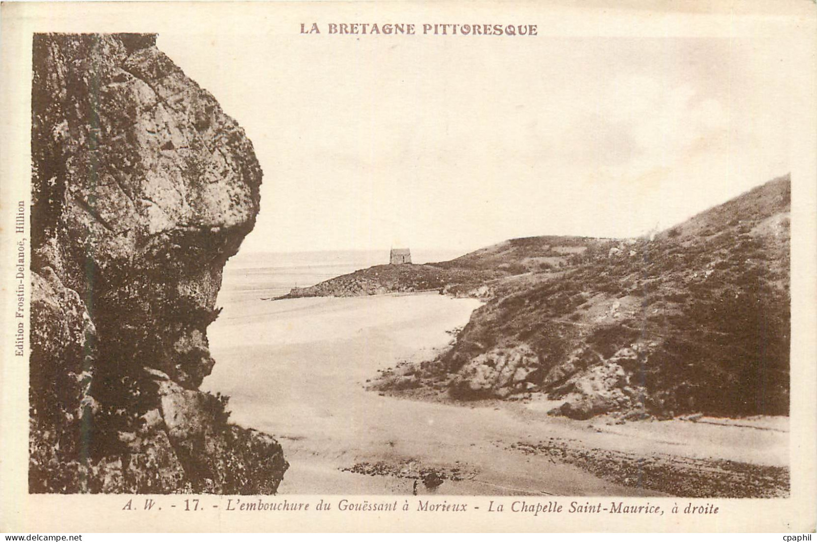 CPA L'Embouchure du Gorressant a Morieux Bretagne Pittoresque La Chapelle Saint Maurice a Droite