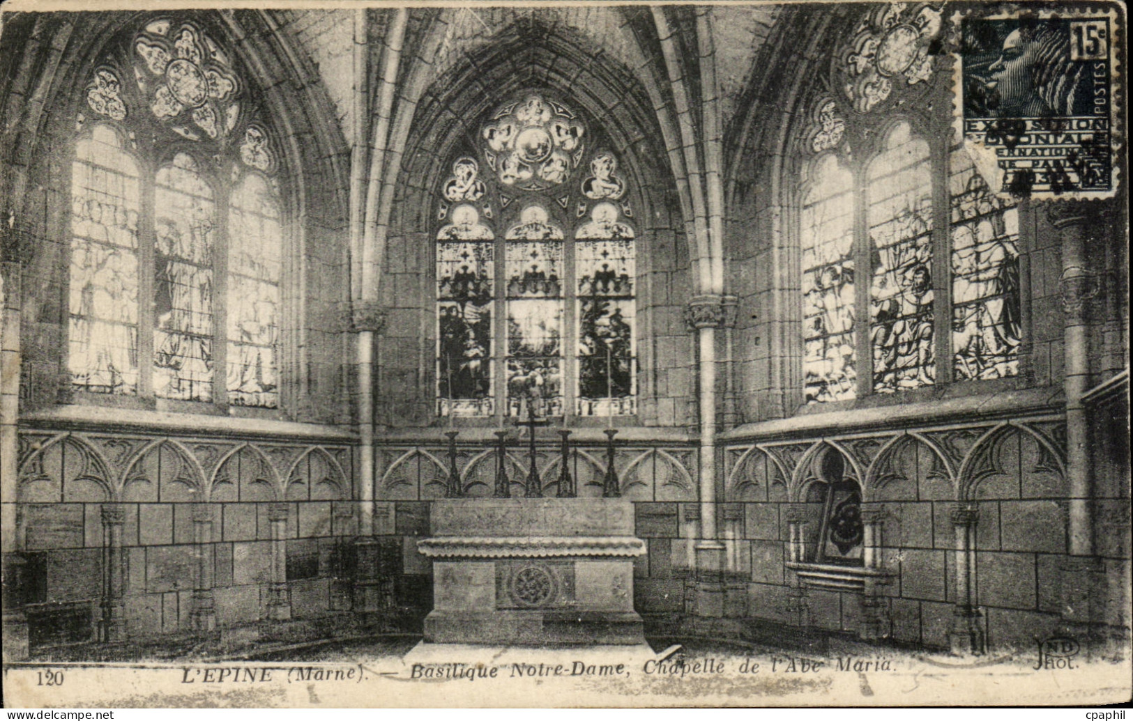 CPA L'Epine Basilique Note Dame Chapelle de l'Ave Maria