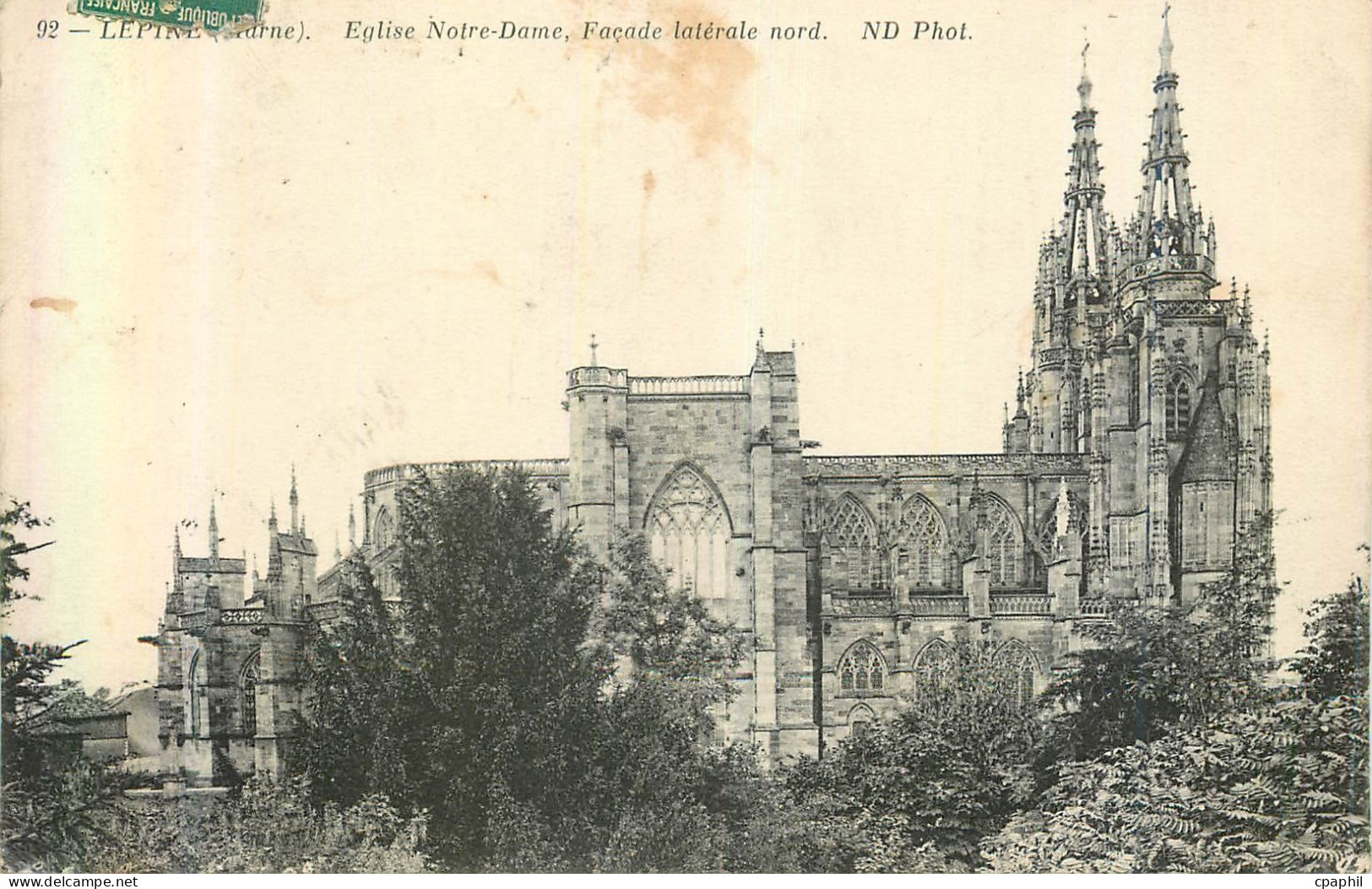 CPA L'Epine (Marne) Eglise Notre Dame Facade Laterale Nord
