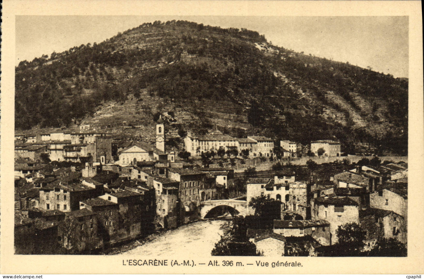 CPA L'Escarene Vue Generale