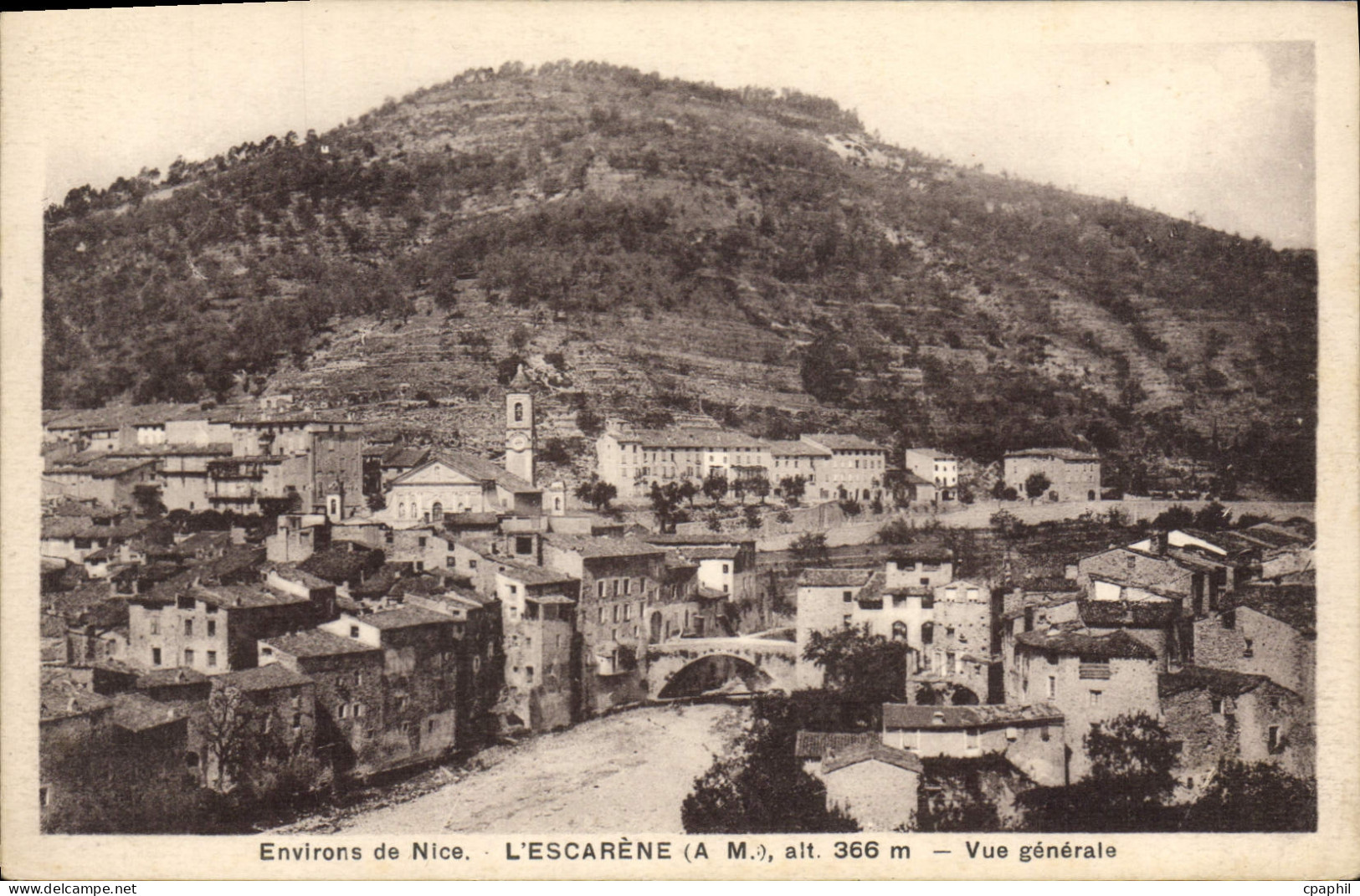 CPA L'Escarene Vue Generale