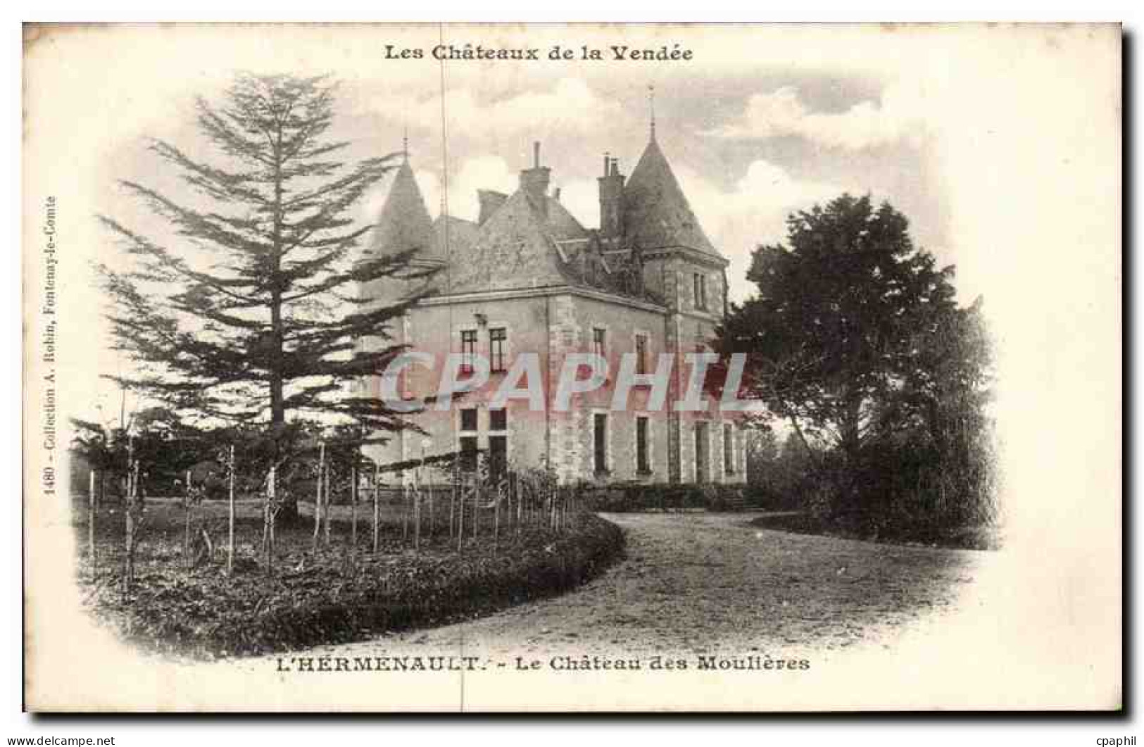 CPA L'Hermenault Le Chateau des Moulieres