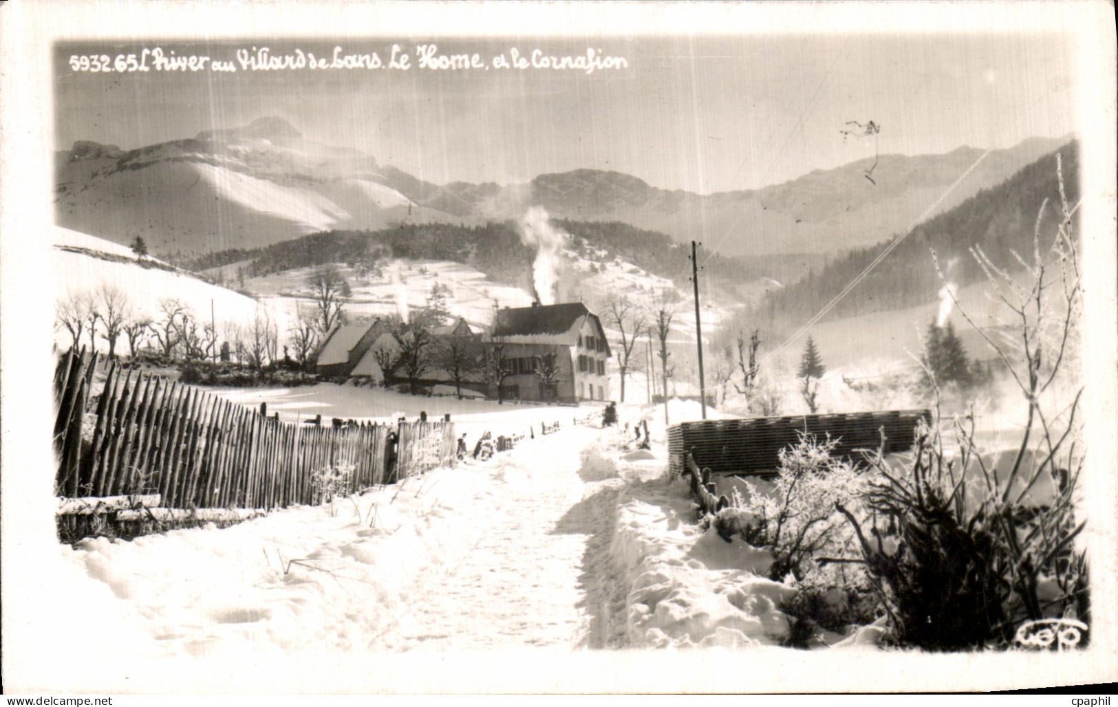 CPA L hiver a Villard de Lans