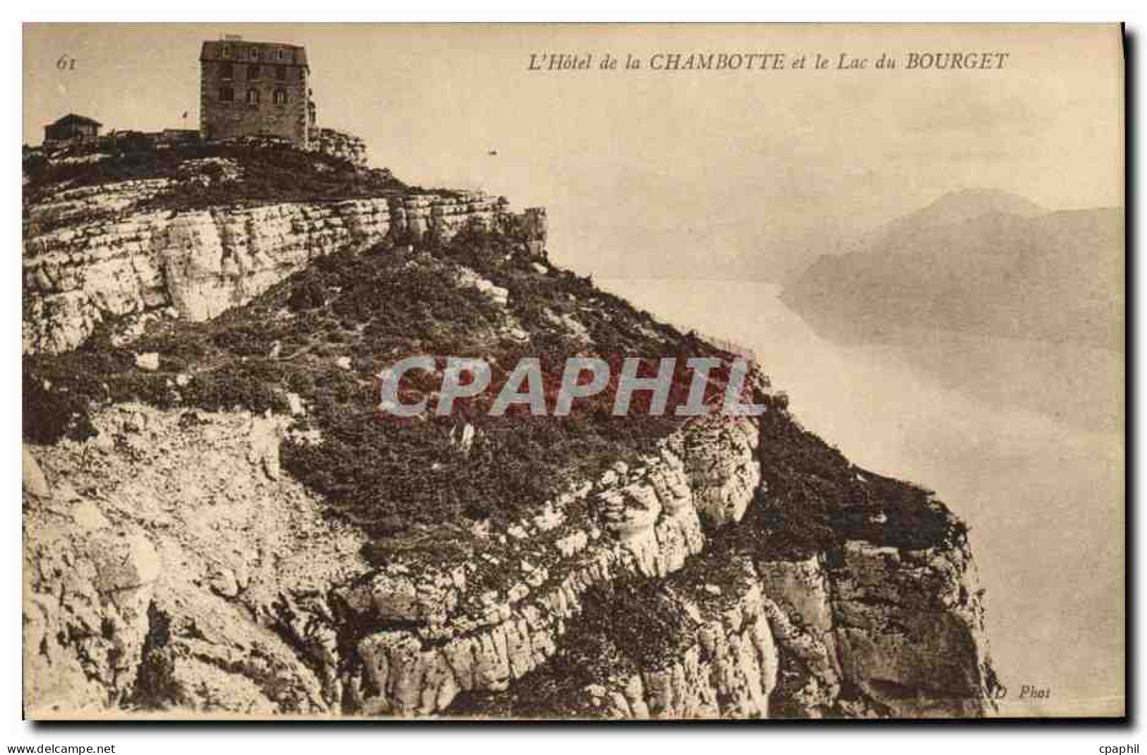 CPA L Hotel de la Chambotte et le Lac du Bourget