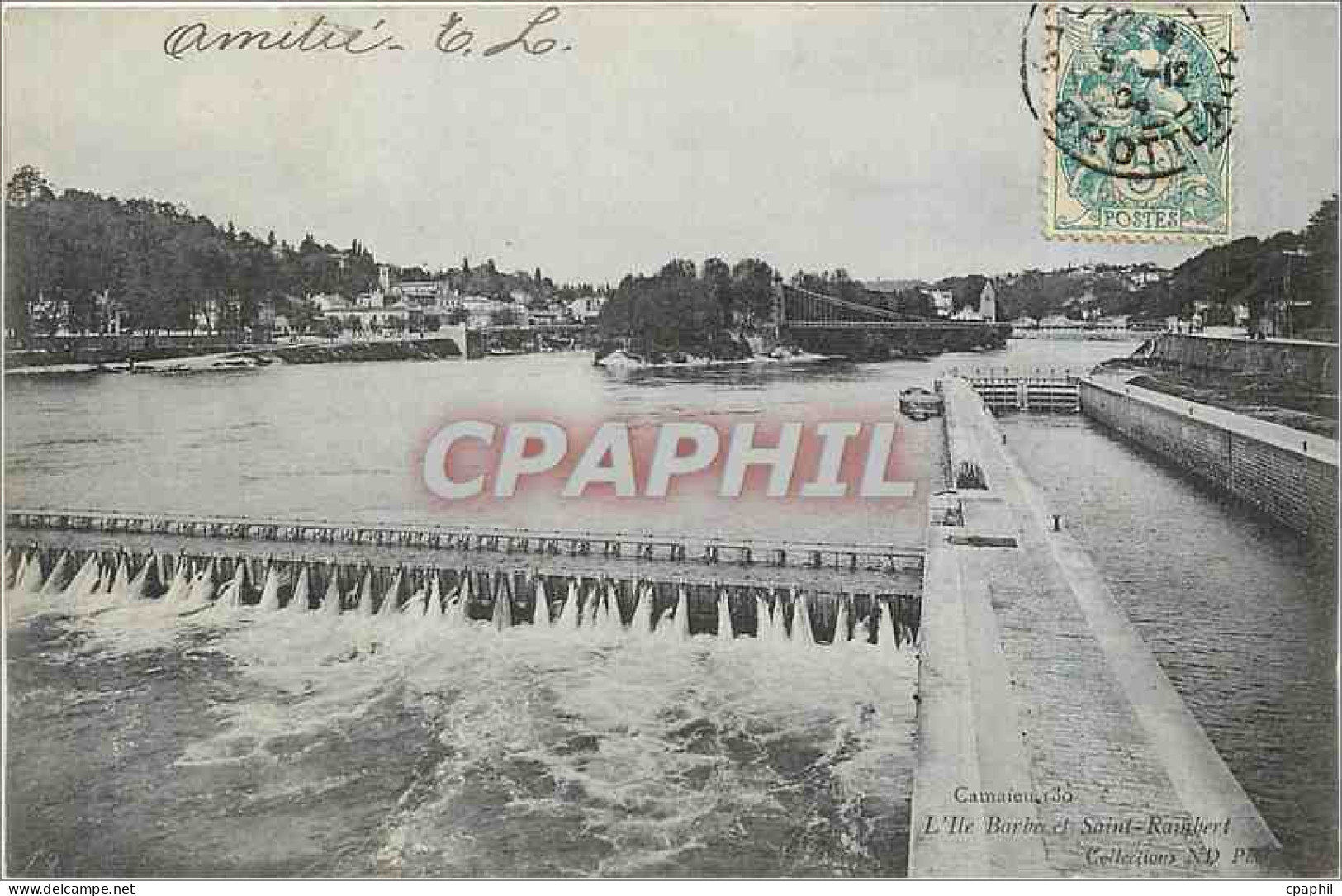 CPA L'ile Barbe Ste Saint Rambert