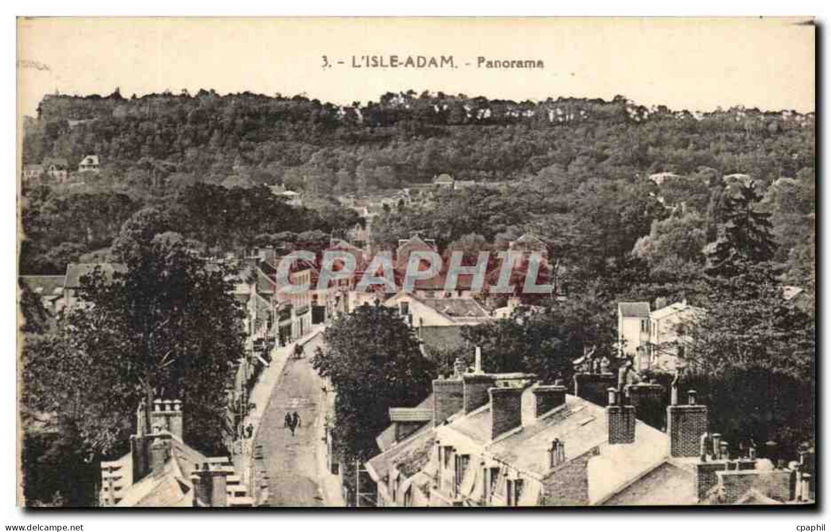 CPA L'Isle Adam Panorama
