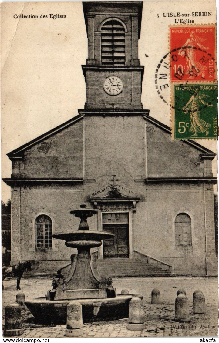 CPA L'Isle sur Serein eglise (1478498)