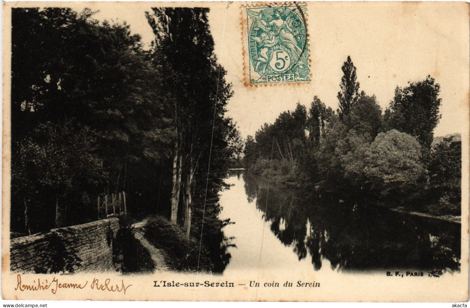 CPA L'Isle sur Serein un coin du Serein (1478471)