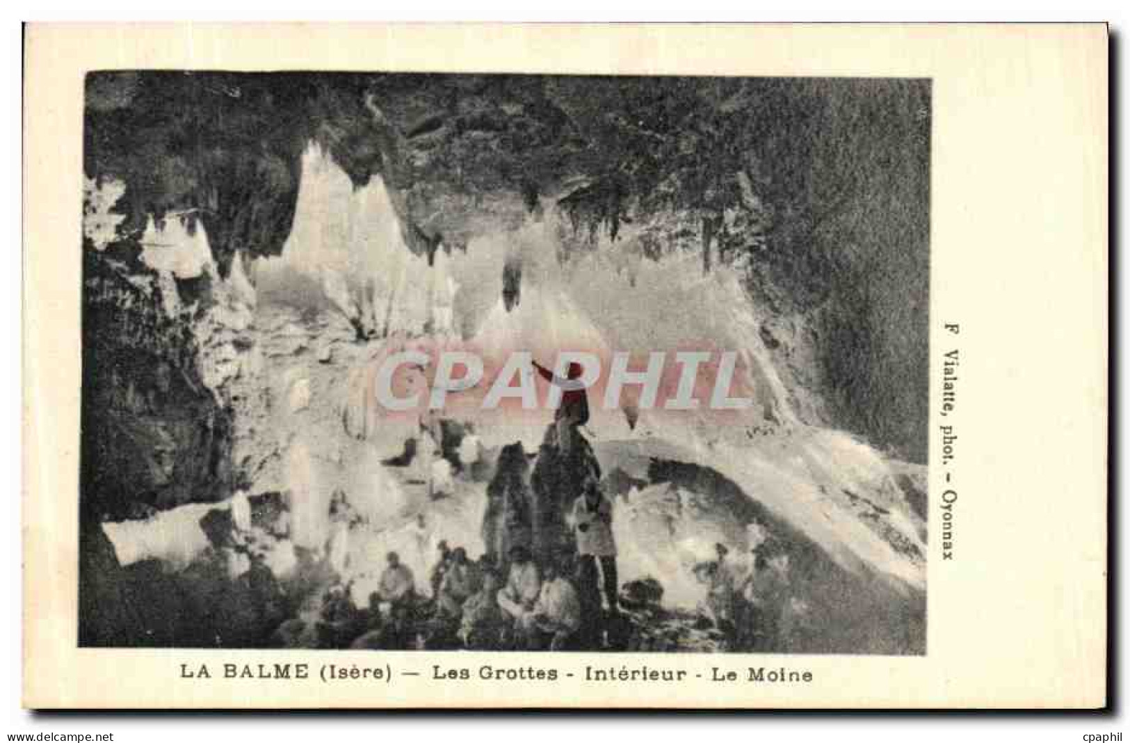 CPA La Balme Les Grottes Interieur Le Moine