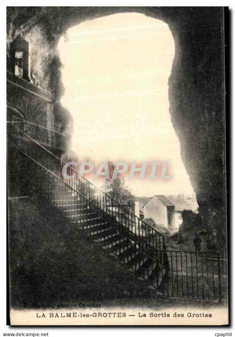 CPA La Balme les Grottes La Sortie des Grottes