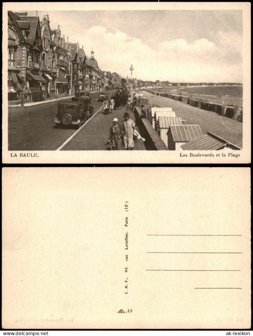CPA La Baule-Escoublac Les Boulevards et la Plage 1928