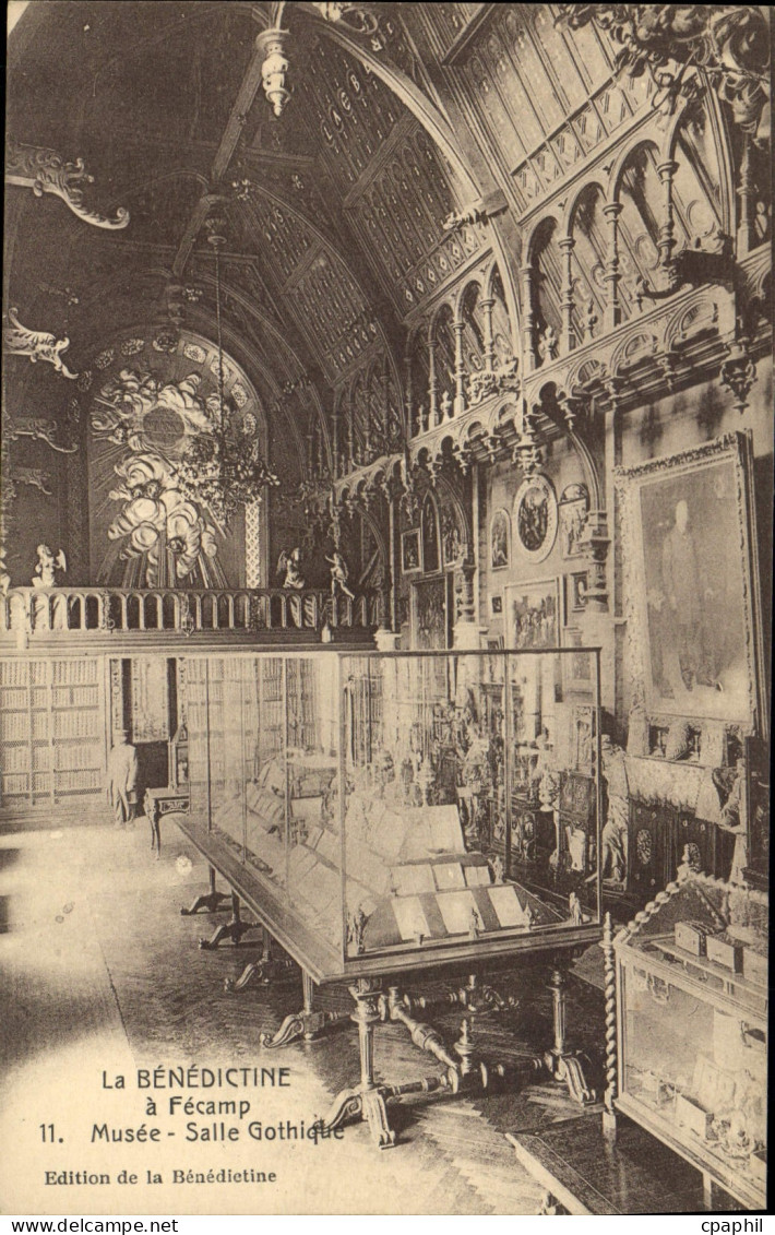 CPA La Benedictine a Fecamp Musee Salle Gothique
