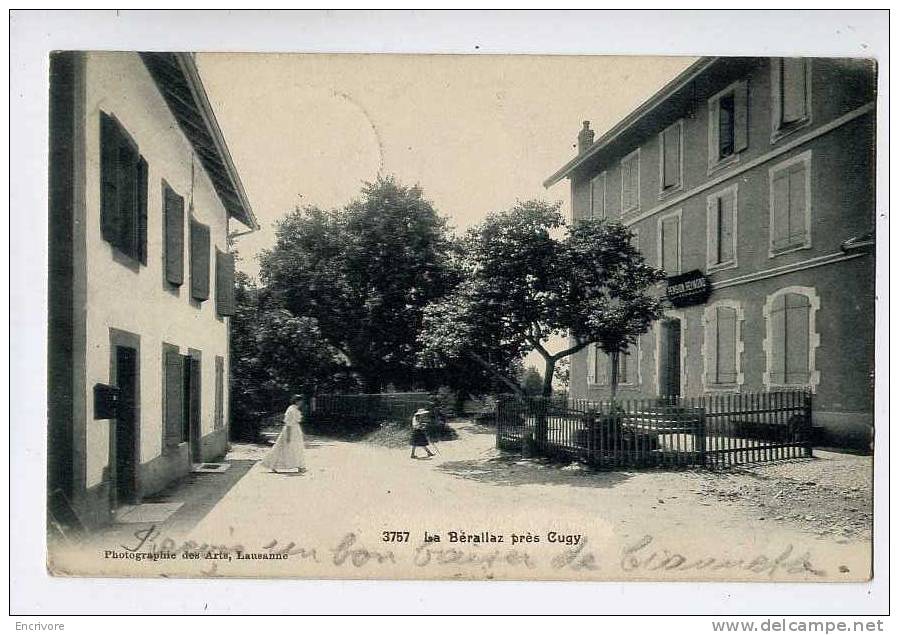 cpa LA BERALLAZ pres Cugy Pension REYMOND - ph des arts 3757