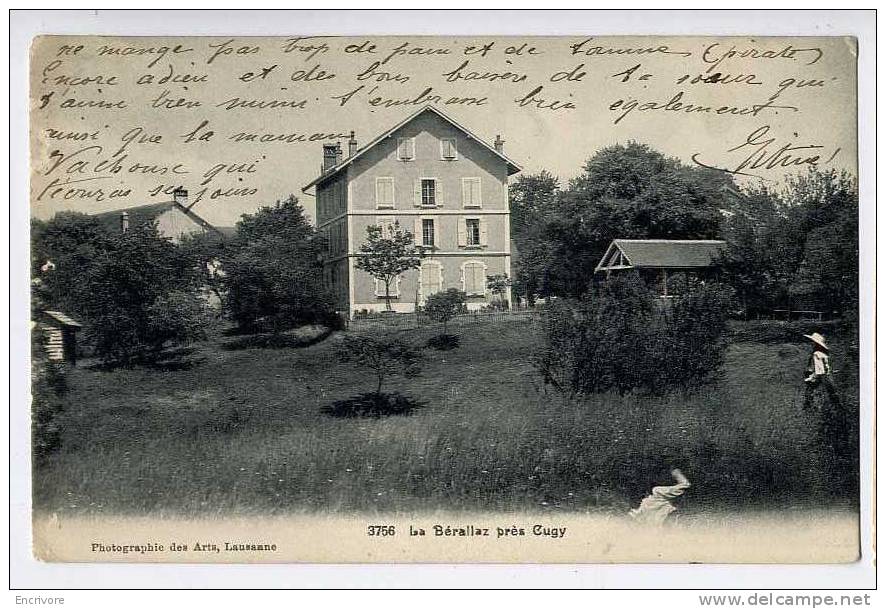 cpa La BERALLAZ pres Cugy - ph des arts 3756